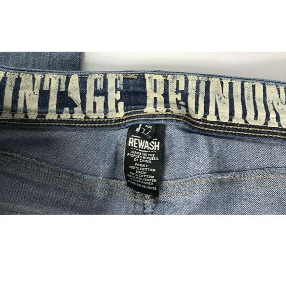 Vintage Reunion Rewash Jeans Womens Size 2 Skinny Distressed Destroyed‎ - Picture 3 of 8